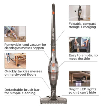 BLACK+DECKER POWERSERIES dustbuster 2in1 Cordless Stick Vacuum (Convertible to Handheld)
